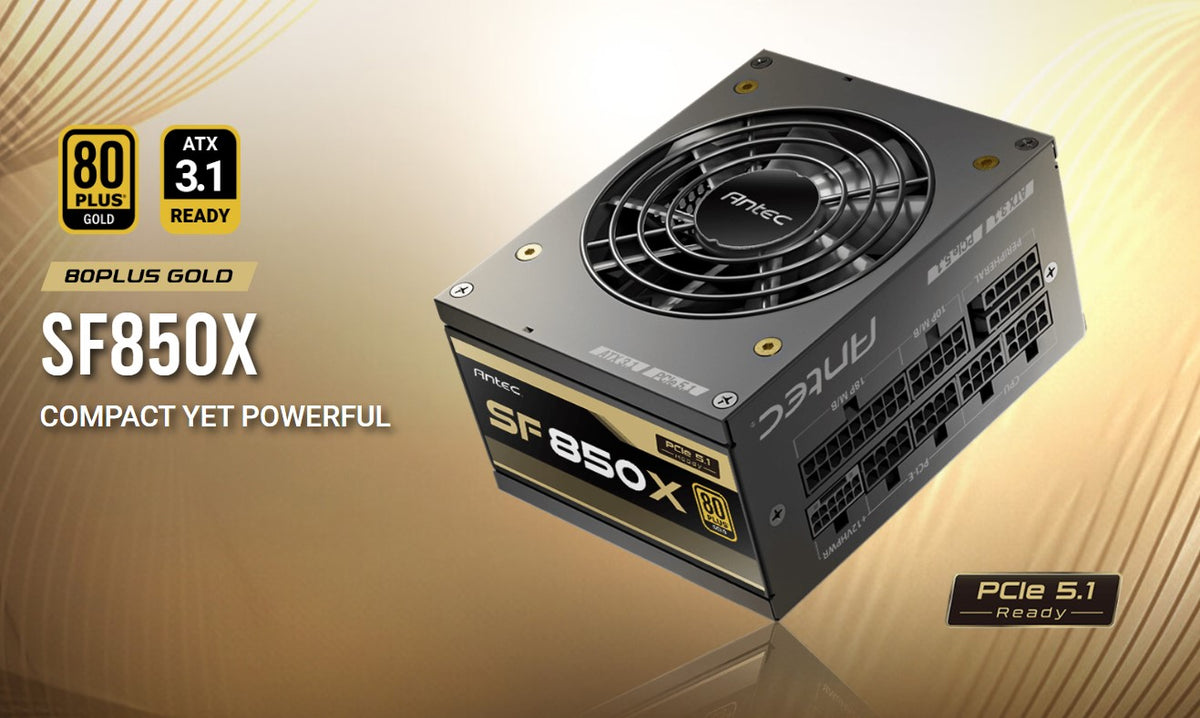SF850X 850W SFX Gold Modular Power Supply for Gaming PCs Antec