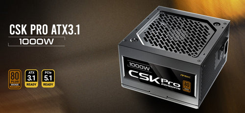 Antec CSK1000 PRO ATX 3.1 Semi-Modular Power Supply | 80 Plus Bronze Antec