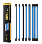 Antec 30cm Sleeved PSU Extension Cable Kit with Combs - Blue/Black Antec
