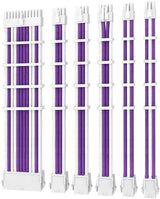Antec V2 Sleeved PSU Extension Cable Kit - Purple/White 