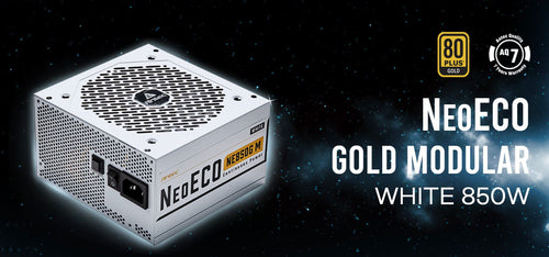 (LS)Antec NE 850w 80+ Gold, Fully-Modular, LLC DC, White 1x EPS 8PIN, 120mm Silent Fan, Japanese Caps, ATX Pow