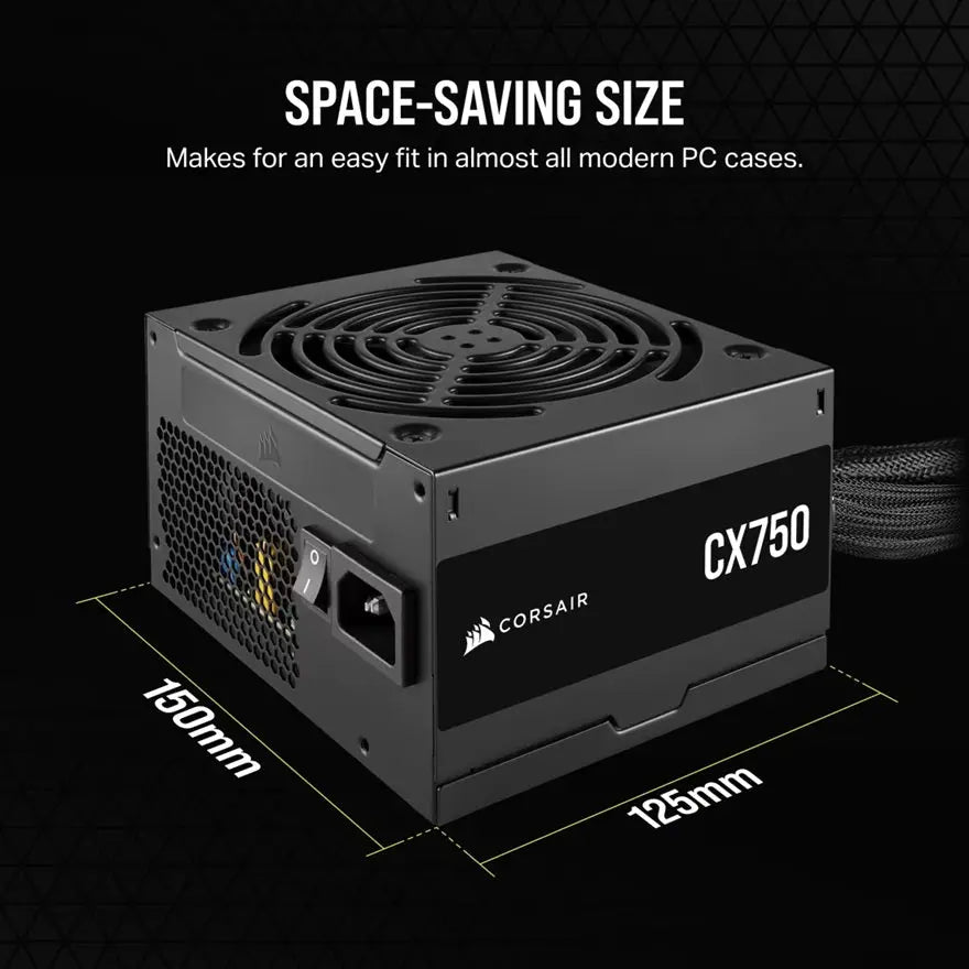 Corsair CX750 750W 80 PLUS Bronze Quiet ATX Power Supply Corsair