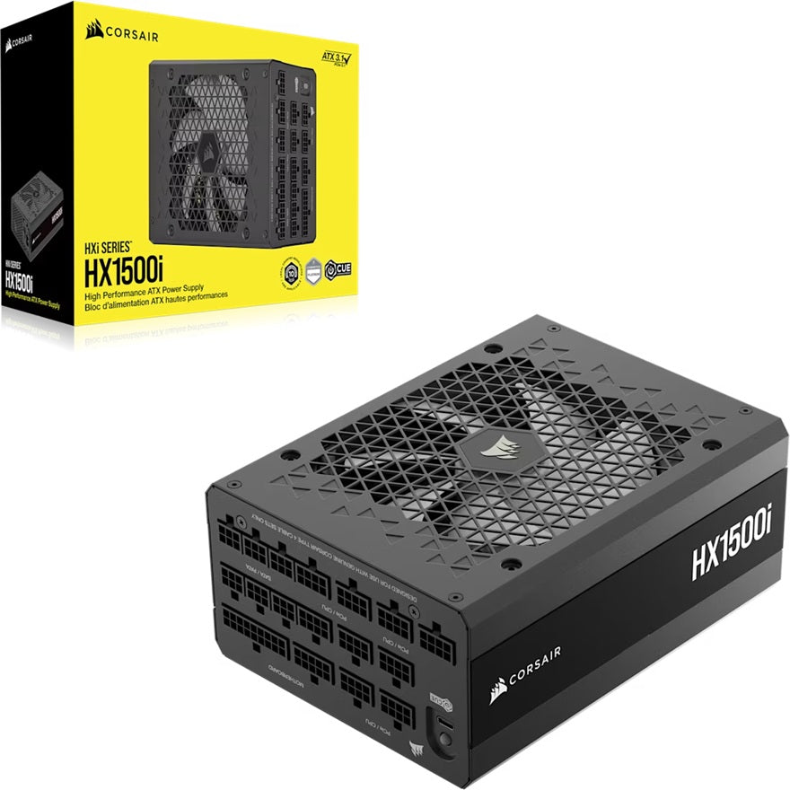 Corsair HX1500i 1500W Platinum Fully Modular ATX 3.1 PC Power Supply Corsair