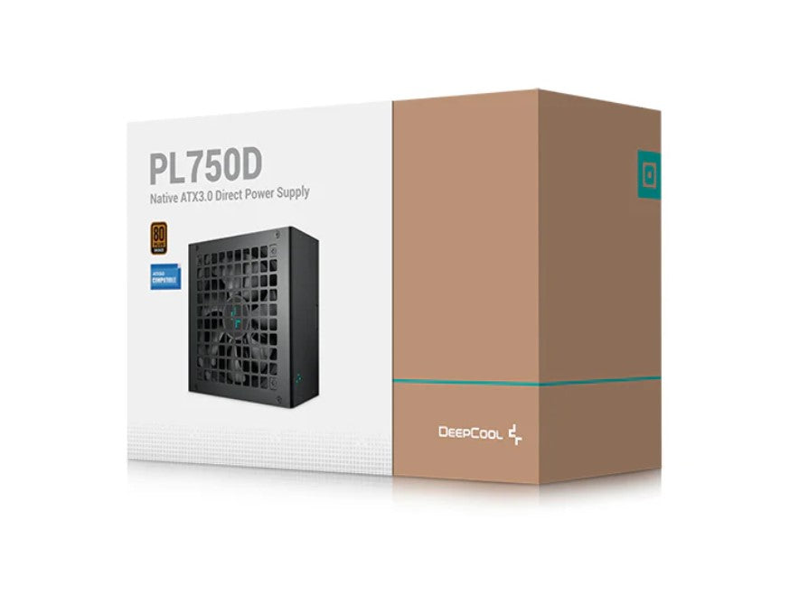 DeepCool PL750D 750W ATX 3.0 PSU | 80+ Bronze, 12VHPWR Cable DEEPCOOL