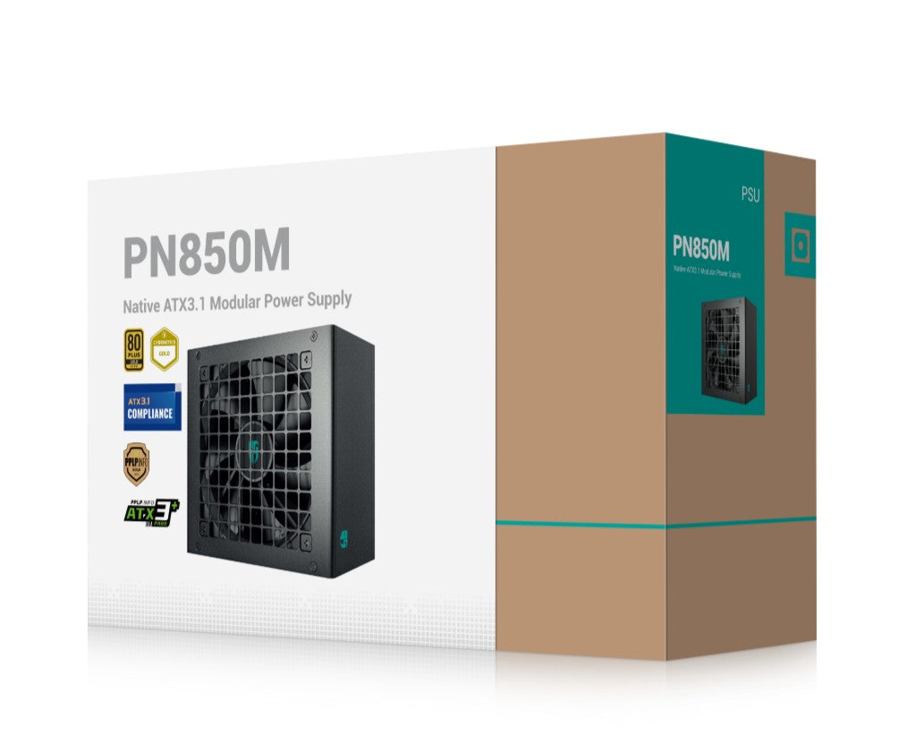 DeepCool PN850M 850W ATX 3.1 PCIe 5.1 Gaming Power Supply DEEPCOOL