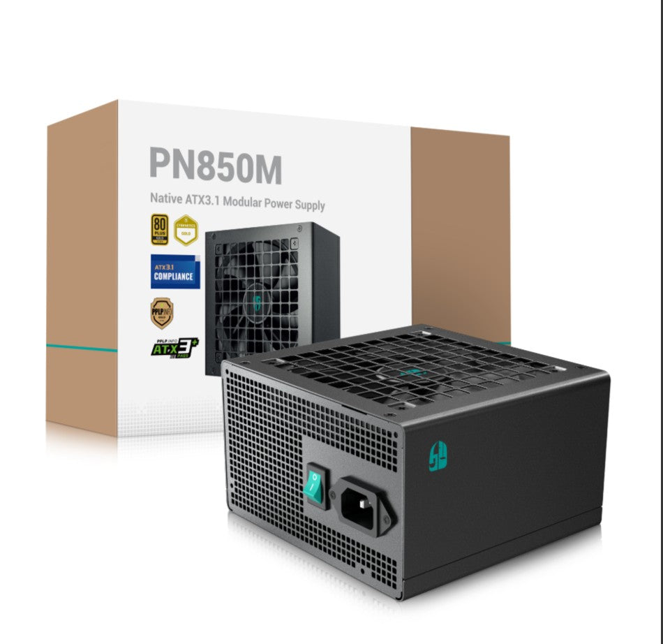 DeepCool PN850M 850W ATX 3.1 PCIe 5.1 Gaming Power Supply DEEPCOOL