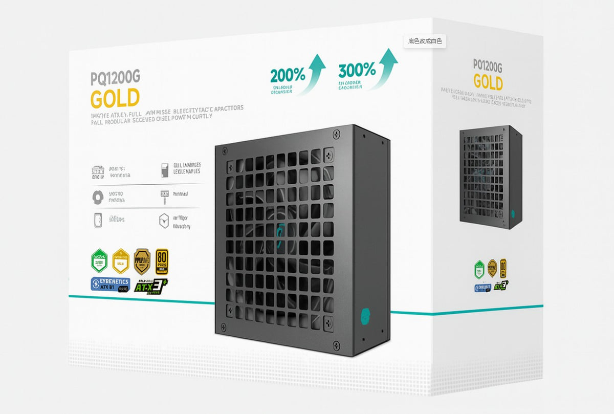 DeepCool PQ1200G 1200W 80 Plus Gold ATX 3.1 Power Supply DEEPCOOL