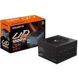Gigabyte UD1000GM PG5 2.0 1000W ATX PSU Power Supply 80+ Gold >90% 120mm Fan Black Flat Cables Single +12V >10