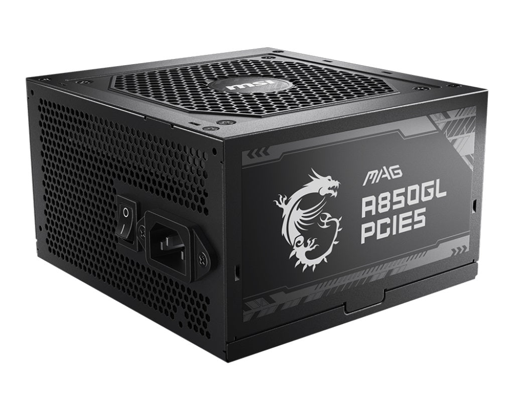 MSI MAG A850GL PCIE5 850W ATX 3.0 Power Supply - 80 Plus Gold MSI