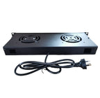 19-inch Rack Cooling Fan Kit - Dual Fans & Power Switch