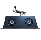 19-inch Rack Cooling Fan Kit - Dual Fans & Power Switch