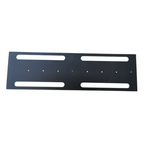 Black 35mm Full DIN Rail - 483mm Length
