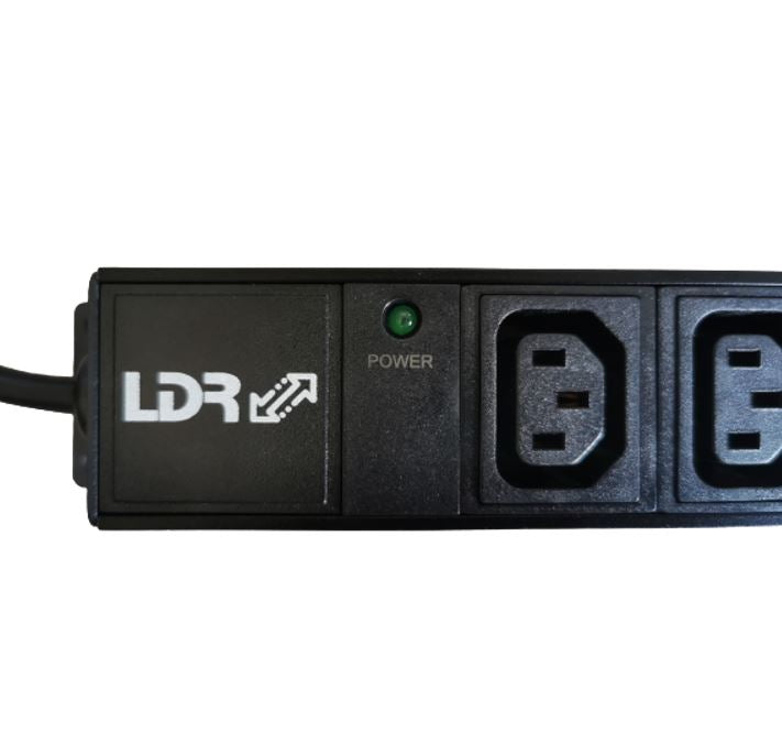 LDR 9-Port 10A PDU - AU Approved IEC C14 Vertical Rack Power Strip