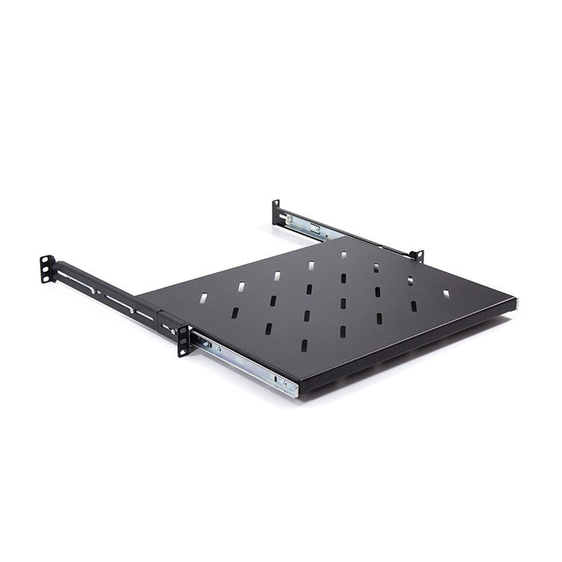 LDR 1RU Sliding Server Rack Shelf - Adjustable Depth 450-600mm LDR