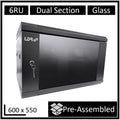 LDR 6U Two-Section Wall Mount Network Cabinet 550mm Deep