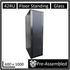 LDR 42U Server Rack Cabinet - Assembled, 600x1000mm, Black