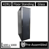 LDR 42U Server Rack Cabinet - Assembled, 600x1000mm, Black LDR