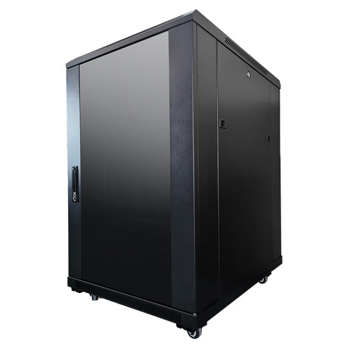 LDR 18U Assembled Server Rack Cabinet with Fan, PDU & Shelves