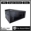 LDR Assembled 4U Wall Mount Cabinet - Security & Network Rack LDR