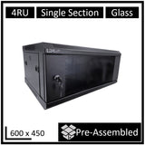 LDR Assembled 4U Wall Mount Cabinet - Security & Network Rack LDR
