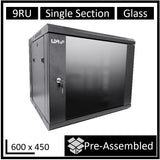 LDR 9U Assembled Wall Mount Network & Security Cabinet LDR