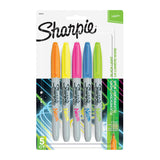 Sharpie Neon Permanent Markers - Fine Point 5 Pack 