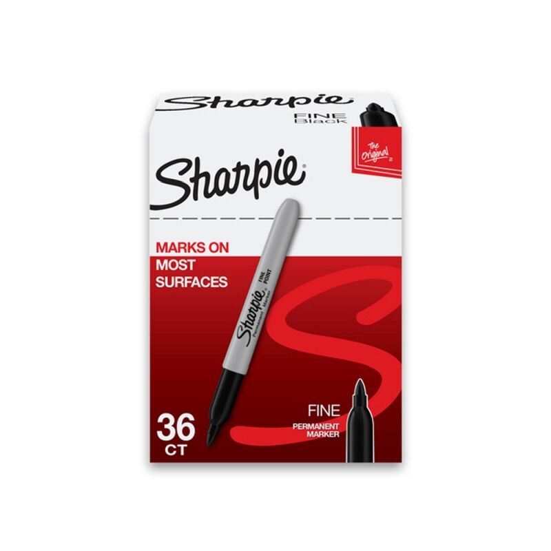 Sharpie Fine Point Black Permanent Markers - 36 Count Box 
