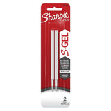 Sharpie S-Gel Black Ink Refills - 6 Twin Packs (12 Total) 