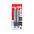 Sharpie S-Gel Blue & Black Gel Pens | 4-Pack x 6 Boxes (Bulk) 