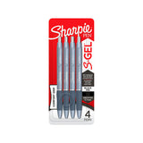 Sharpie S-Gel Blue & Black Gel Pens | 4-Pack x 6 Boxes (Bulk) 
