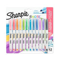 Sharpie S-Note Markers: Assorted Colors, Versatile 12-Pack 