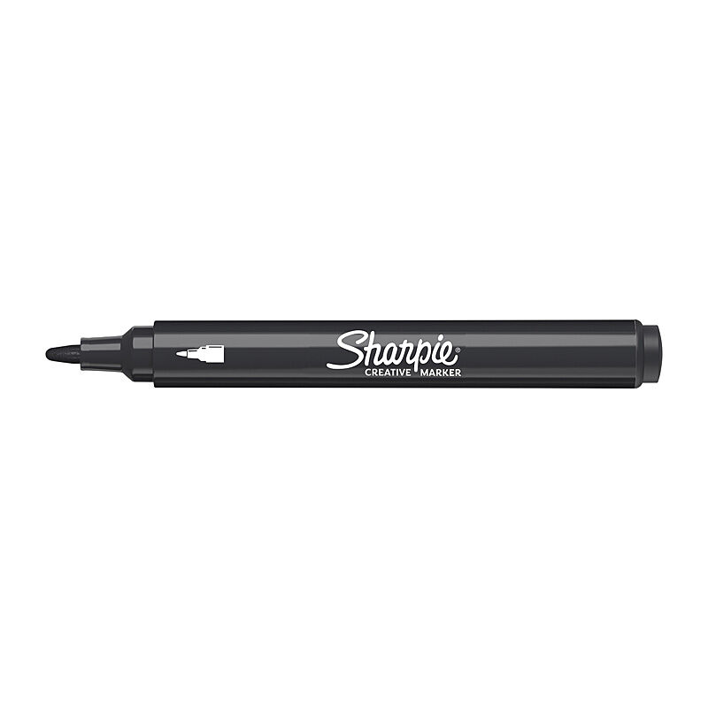 SH Creative Black Bullet Tip Markers - 6 Pack 