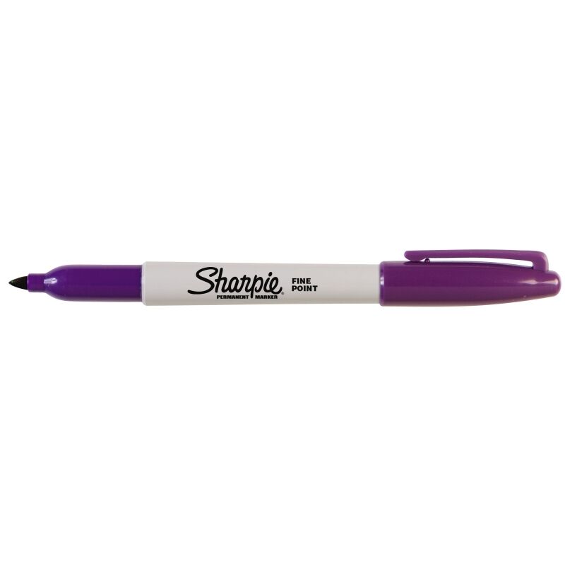 SH Fine Point Purple Permanent Markers - Box of 12 