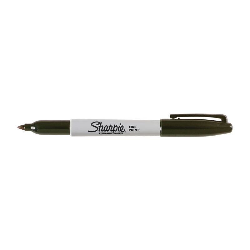 Sharpie Fine Point Permanent Markers, Black (Box of 12) 