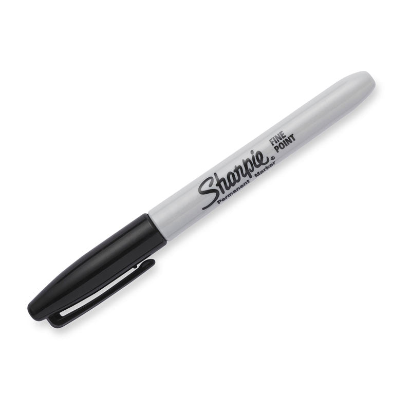 Sharpie Fine Point Permanent Markers, Black (Box of 12) 