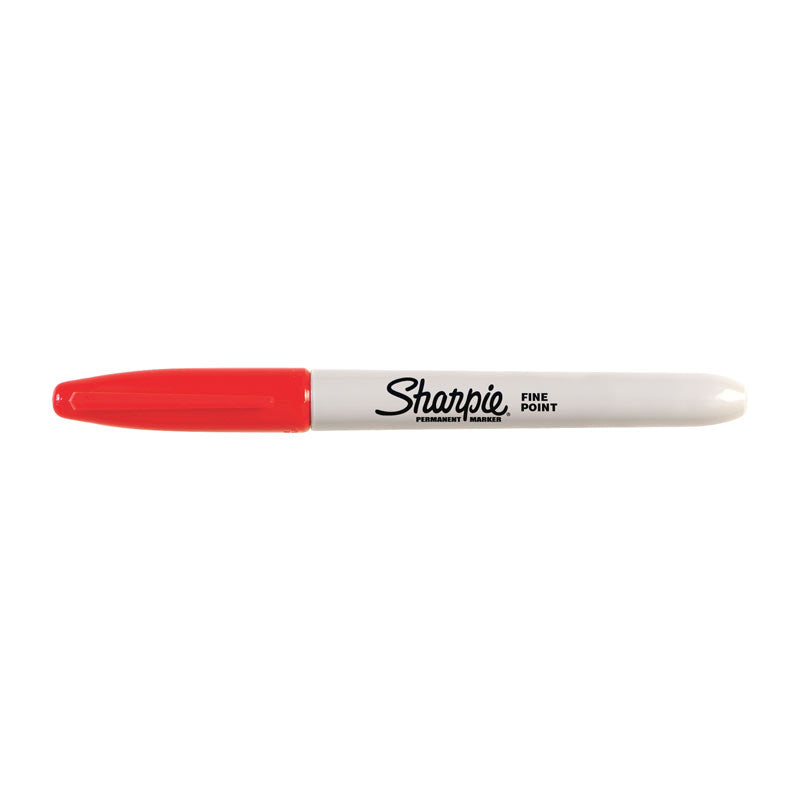 Sharpie Red Fine Point Permanent Markers (12-Pack) 