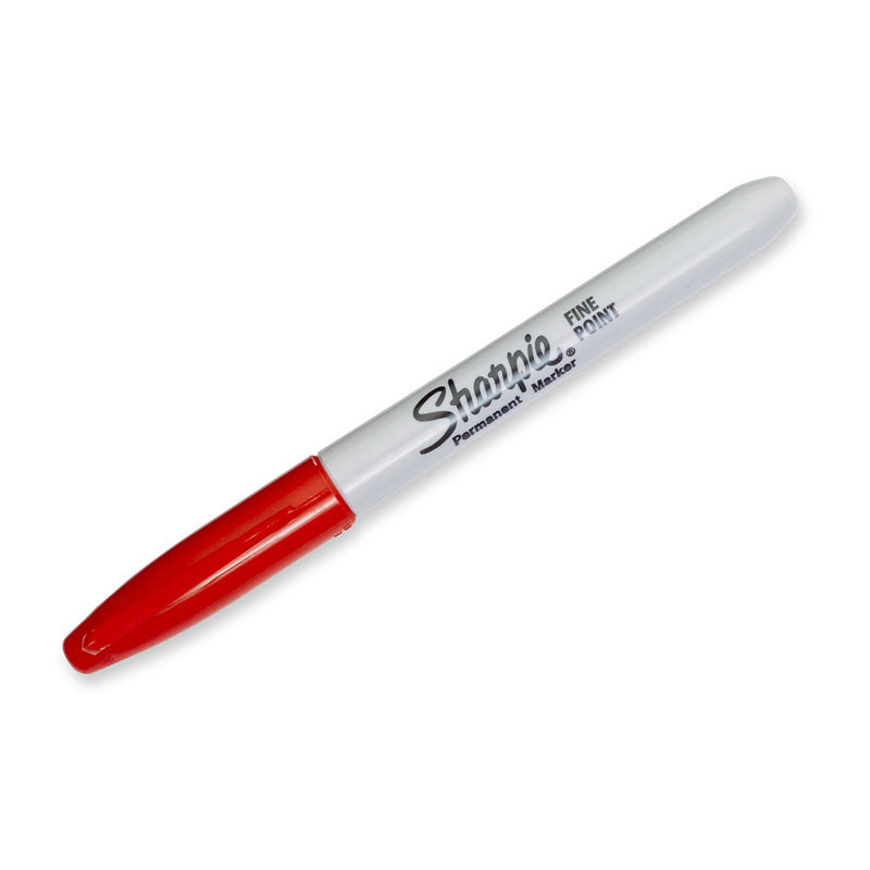 Sharpie Red Fine Point Permanent Markers (12-Pack) 