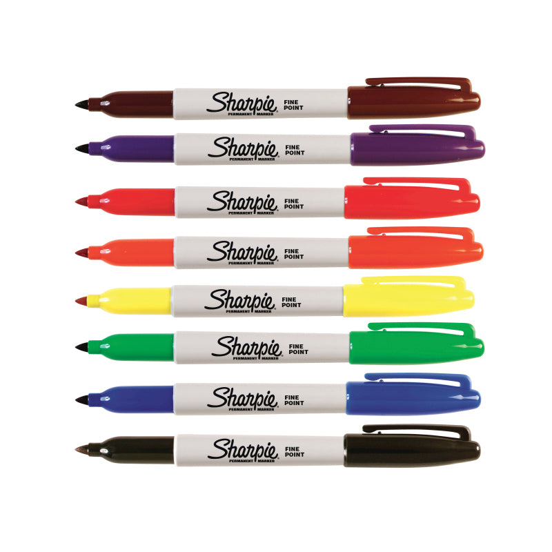 Sharpie Permanent Markers Fine Point Fashion Colors 8-Pack 