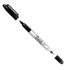 Sharpie Twin Tip Black Permanent Markers - Fine & Ultra-Fine - 6 Pack 