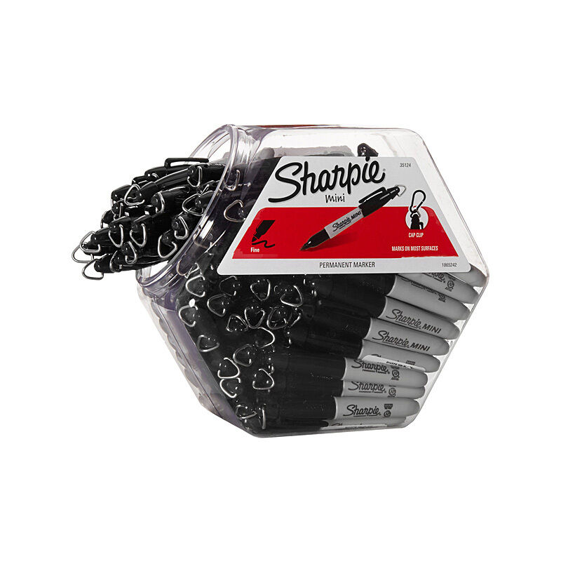 Mini Black Canisters - Bulk Pack of 72 Small Storage Jars 