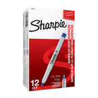 Sharpie Ultra Fine Point Permanent Markers, Blue, 12-Pack 