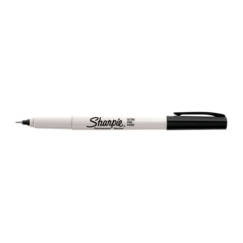 Black Ultra Fine Point Permanent Markers - 12 Pack 