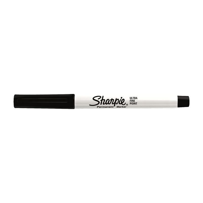 Black Ultra Fine Point Permanent Markers - 12 Pack 