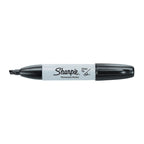 Sharpie Chisel Tip Permanent Markers, Black, 12-Pack 