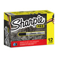 Sharpie Pro Blue Industrial Permanent Markers - Bullet Tip, Box of 12 