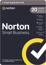 Norton Small Business: 20 Devices, 250GB Storage, 12-Month Digital Key Norton