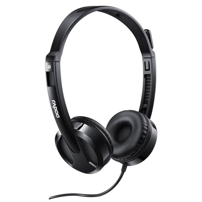 RAPOO H100 Wired Stereo Headset | Mic, Volume Control, 3.5mm Jack Rapoo