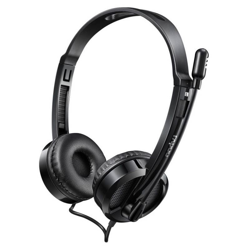 RAPOO H100 Wired Stereo Headset | Mic, Volume Control, 3.5mm Jack Rapoo