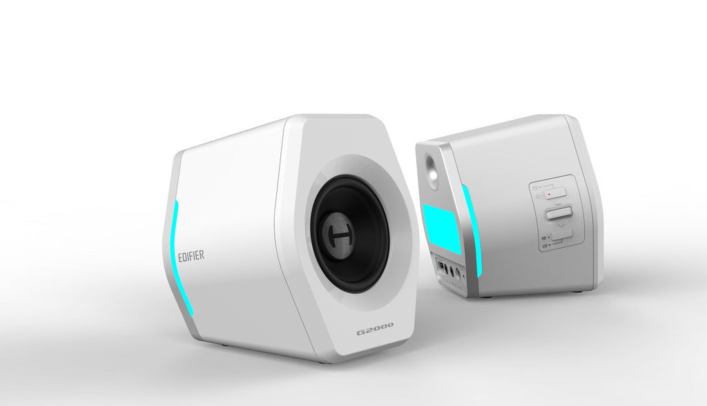 Edifier G2000 Gaming Speakers | Bluetooth USB RGB | White PC Audio EDIFIER