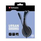 Verbatim Multimedia Headset with Mic - 3.5mm, Stereo, Comfortable Fit 